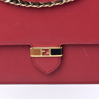 Fendi Vitello Wallet On Chain Red 8 of 15