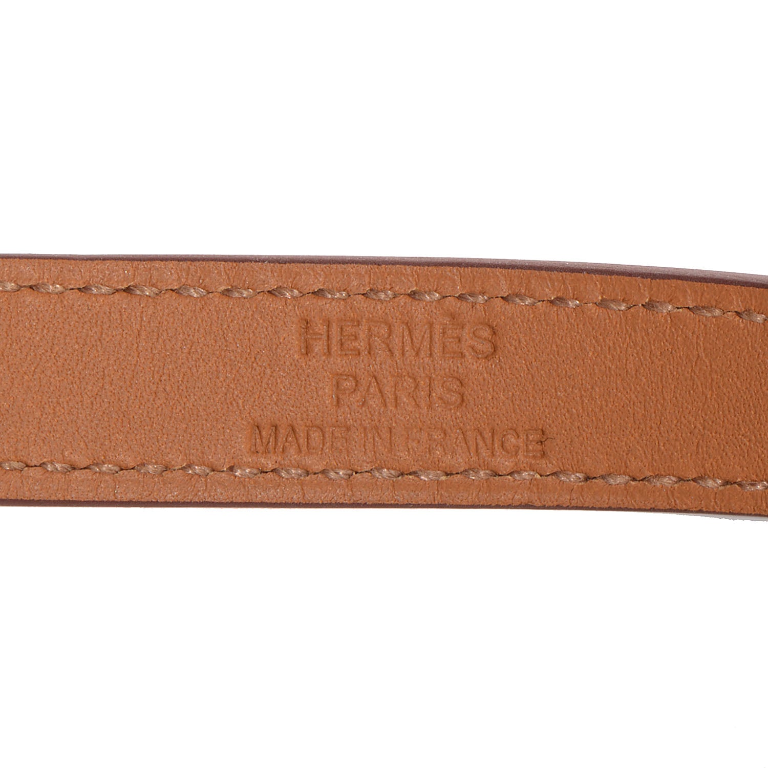 Hermes Epsom Kelly Double Tour Bracelet S Orange 5 of 7