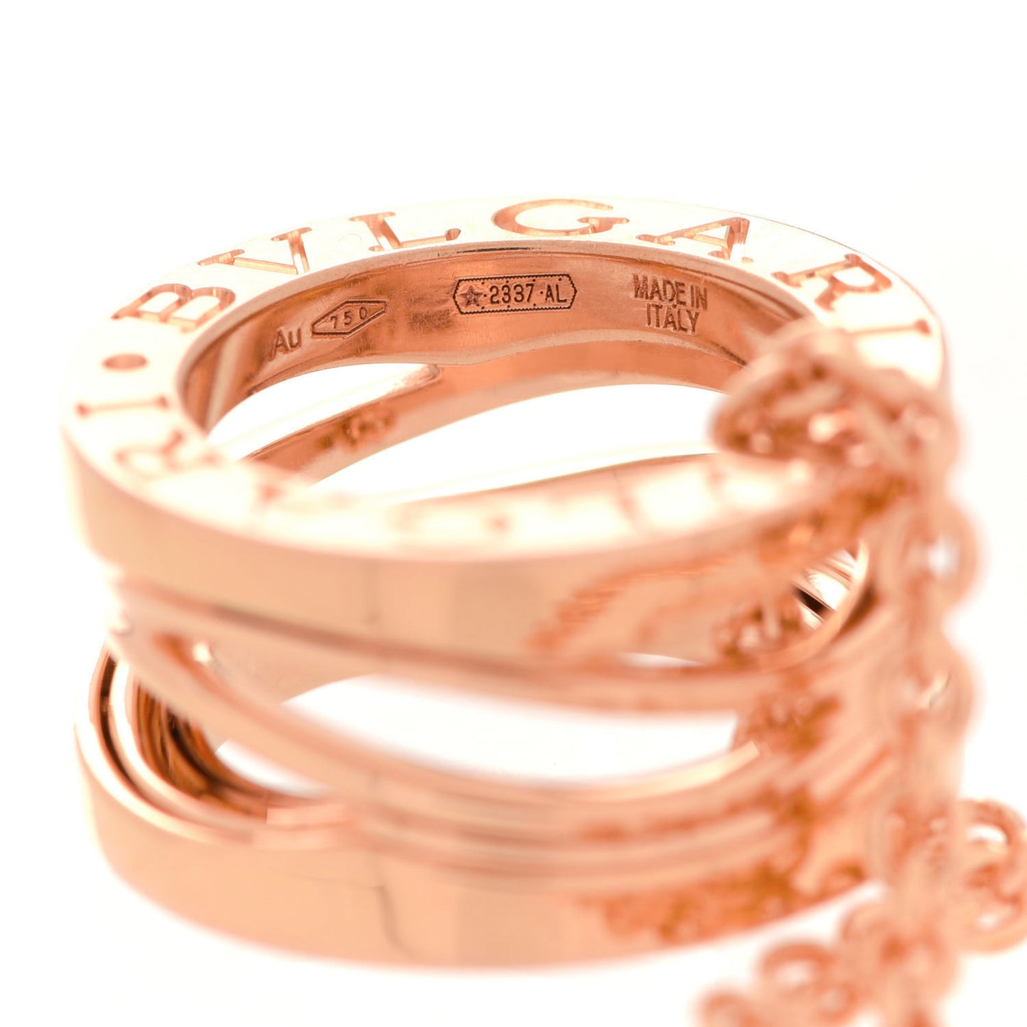 18K Rose Gold B.Zero1 Open Legends Pendant Necklace