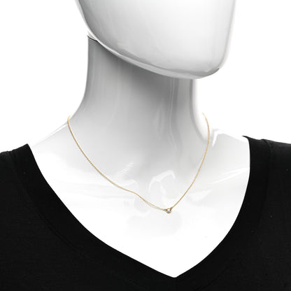 Tiffany 18K Yellow Gold Diamond .17ct Elsa Peretti Diamonds by the Yard Pendant Necklace 2 of 4