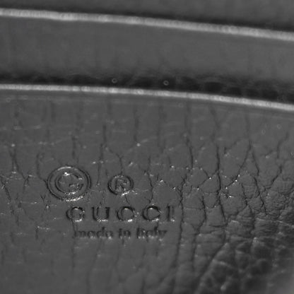 Gucci Dollar Calfskin Interlocking G Chain Wallet Black 6 of 9