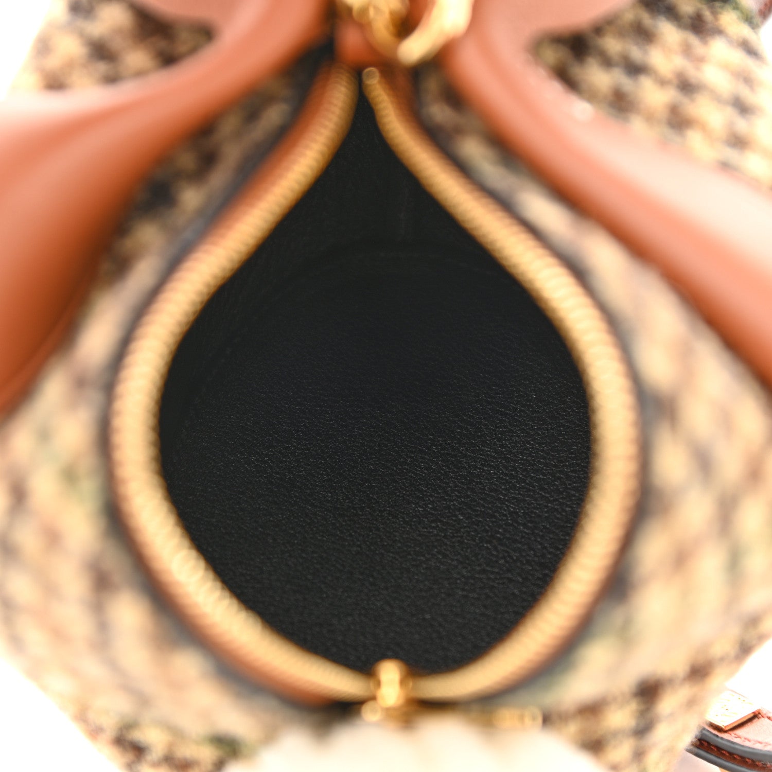 Loewe Tweed Mini Bunny Crossbody Bag Cypress Tan 5 of 8