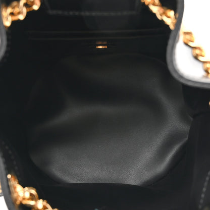 Salvatore Ferragamo Calfskin Vara Bow Bucket Bag Black 4 of 9