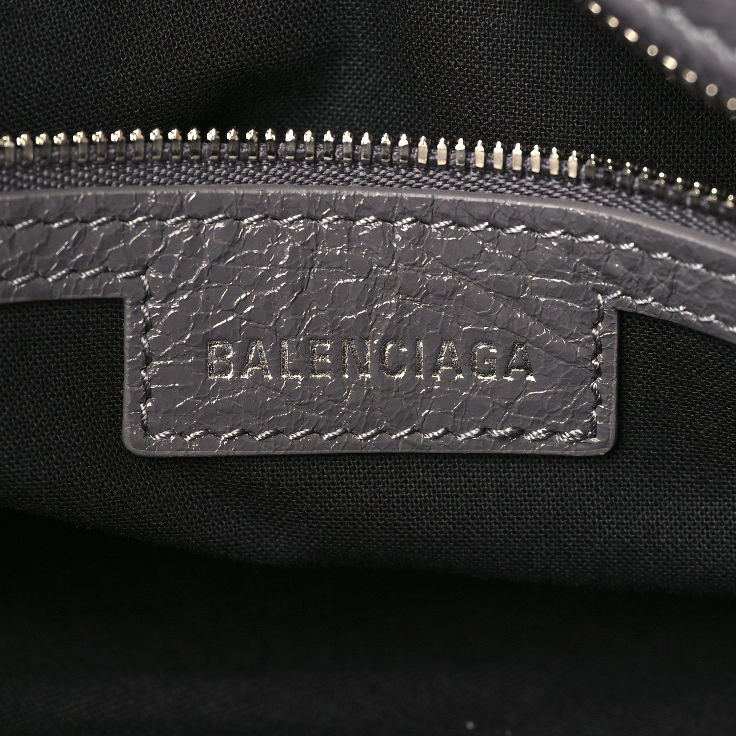 Balenciaga Agneau Arena Neo Cagole City Handbag Dark Grey 6 of 9