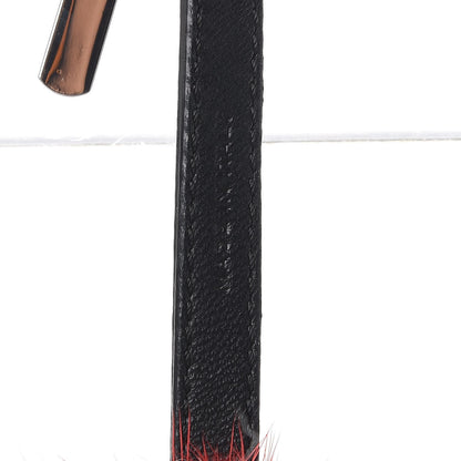 Fendi Mink Goat Fur QuTweet Funkyfur Bag Bug Charm Pimento Black Multicolor 5 of 6