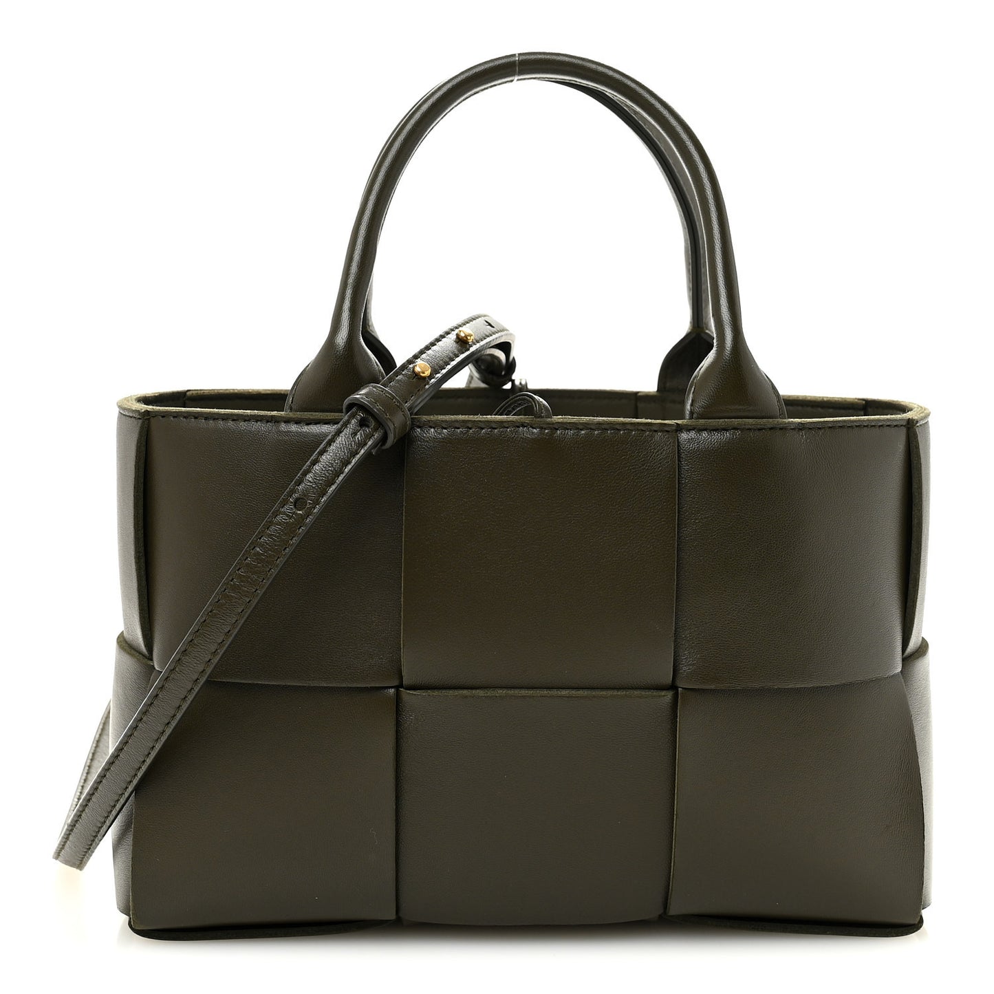 Nappa Maxi Intrecciato Mini Arco Tote Mud