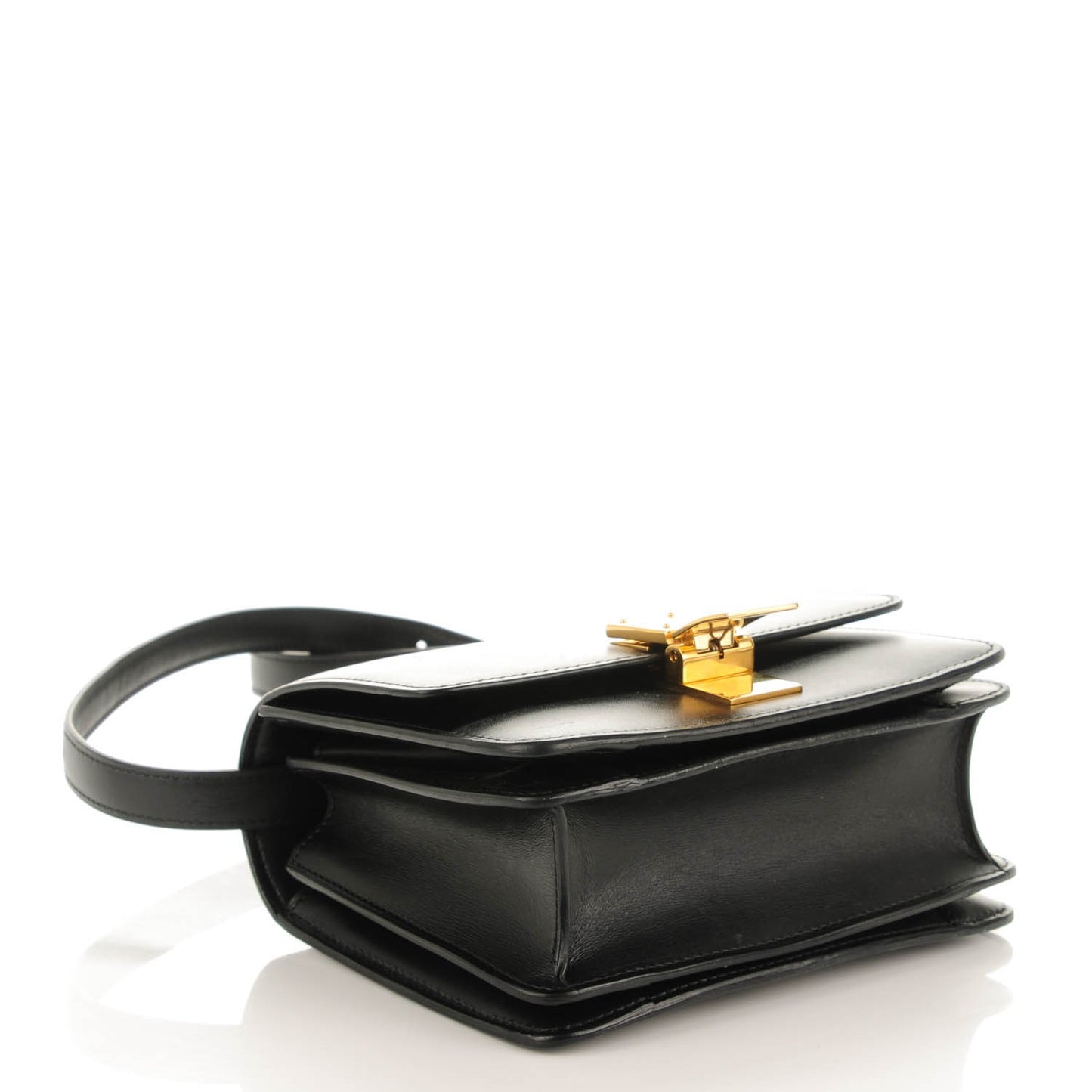 Smooth Calfskin Small Classic Box Flap Bag Black