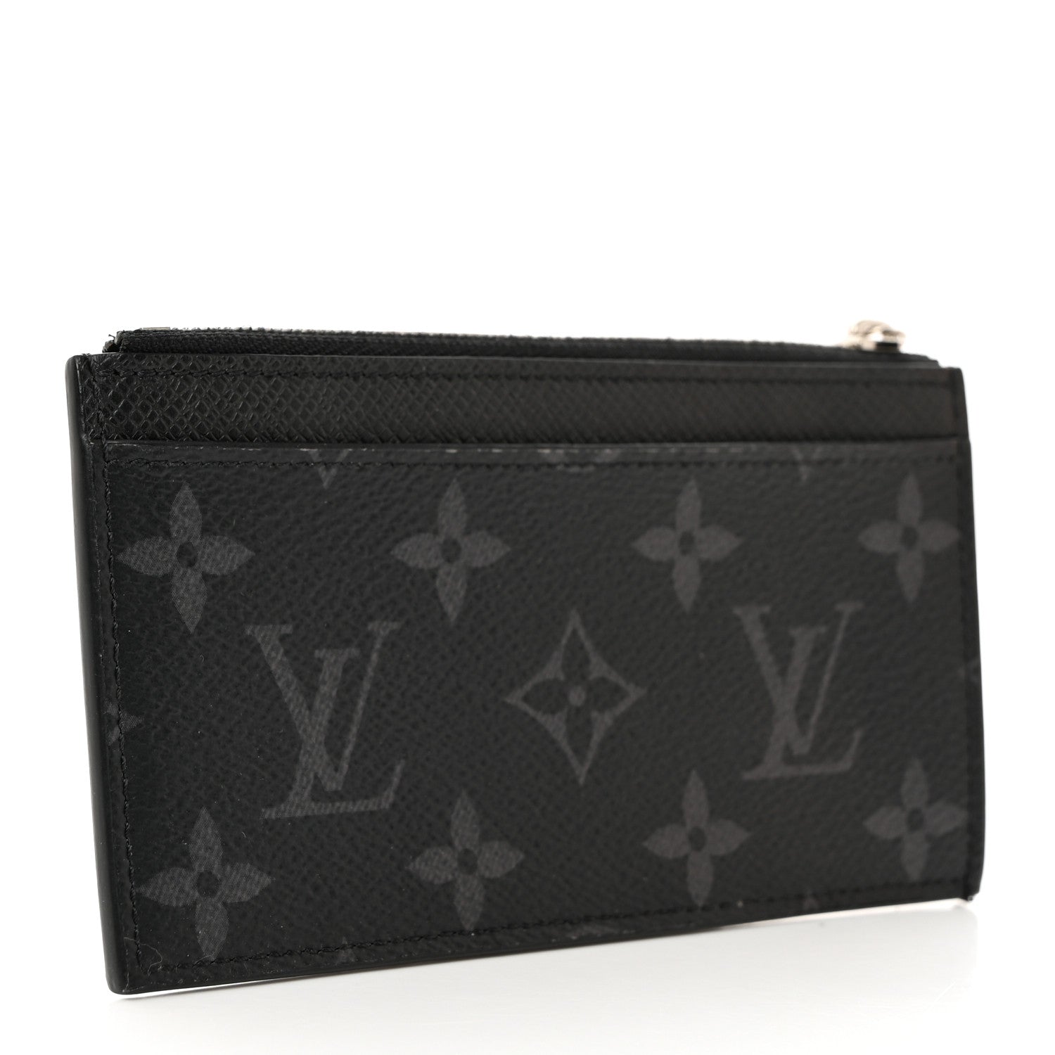 Louis Vuitton Monogram Eclipse Taiga Coin Card Holder 3 of 6
