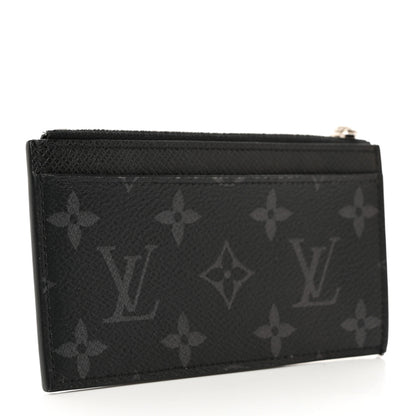 Louis Vuitton Monogram Eclipse Taiga Coin Card Holder 3 of 6