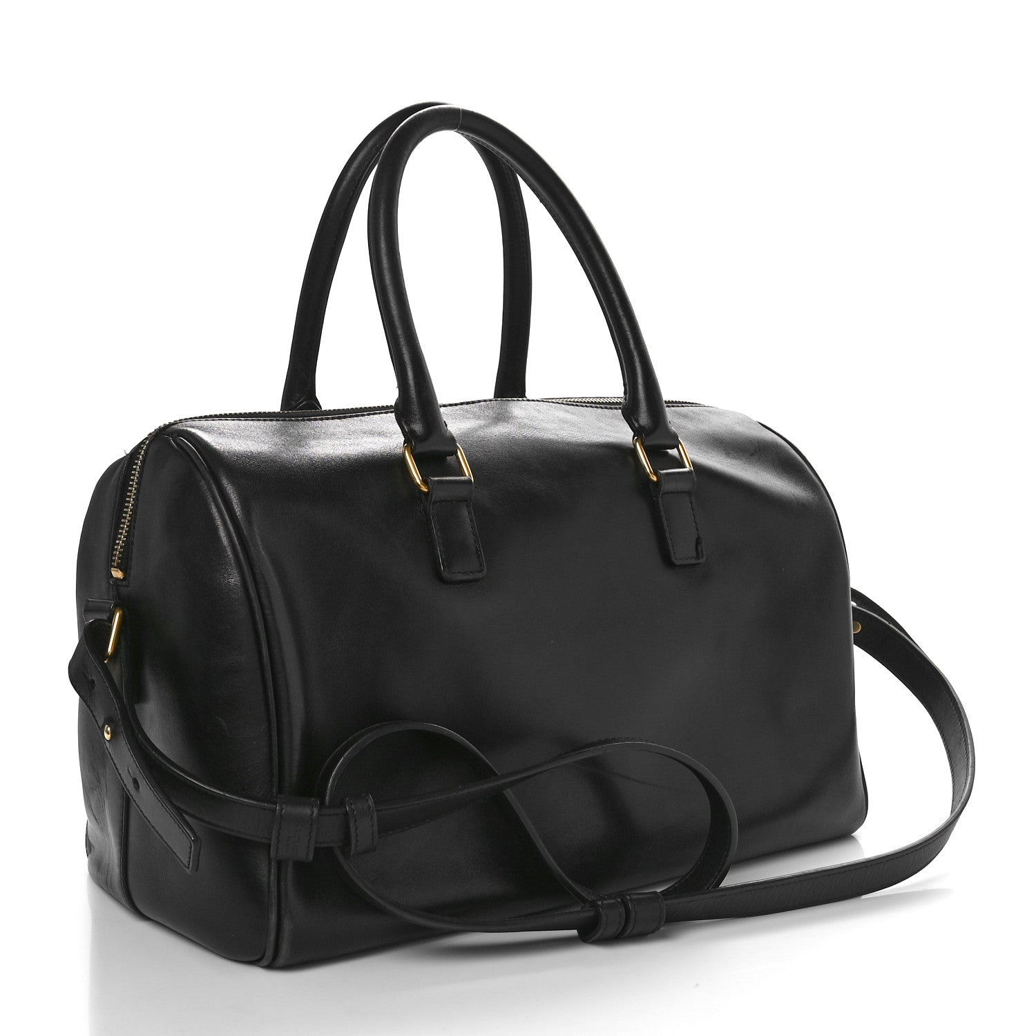 Saint Laurent Calfskin Classic Duffle 6 Black 3 of 10