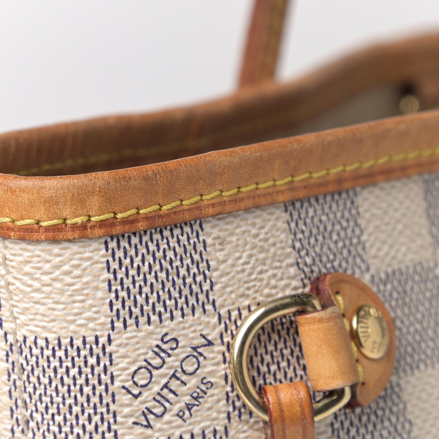 Louis Vuitton Damier Azur Neverfull PM 9 of 11