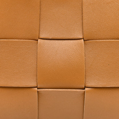 Bottega Veneta Calfskin Maxi Intrecciato Cassette Pouch On Strap Camel 7 of 9
