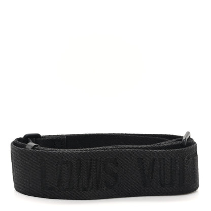 Louis Vuitton Jacquard Canvas Keepall Bandouliere Adjustable Shoulder Strap Black 2 of 3