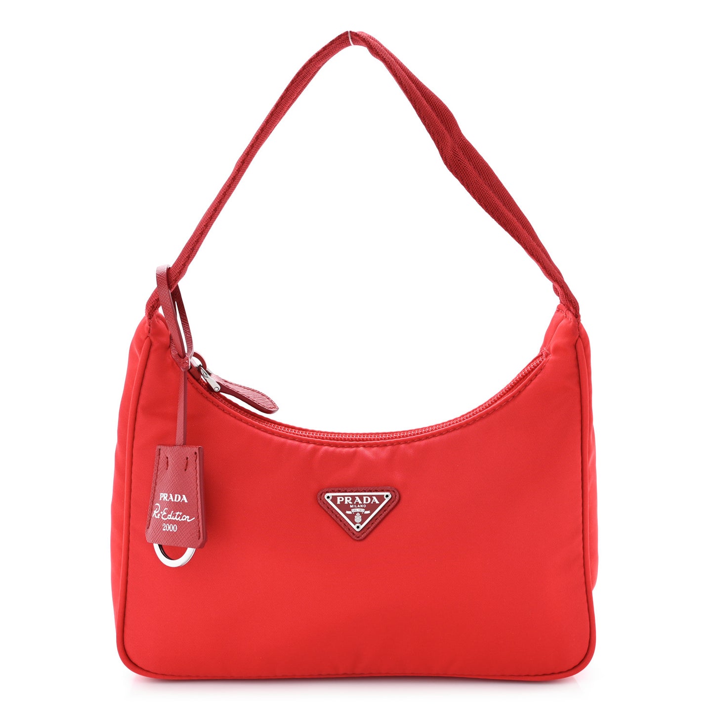 Tessuto Nylon Mini Re-Edition 2000 Bag Rosso