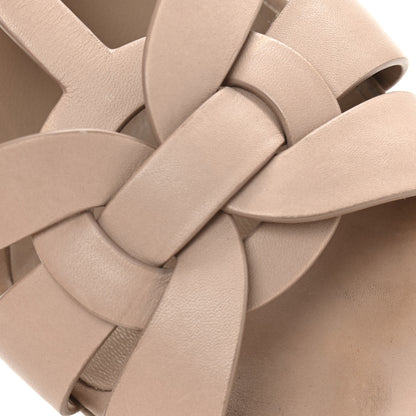 Saint Laurent Calfskin Tribute 105 Platform Sandals 38 Nude 11 of 11
