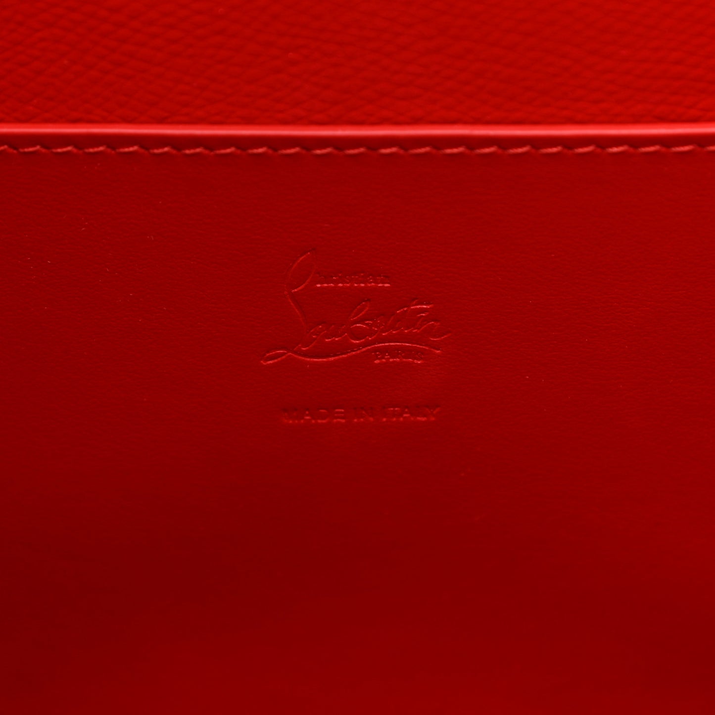 Crocodile Embossed Calfskin Spiked Small Cabarock Shopper Tote Red