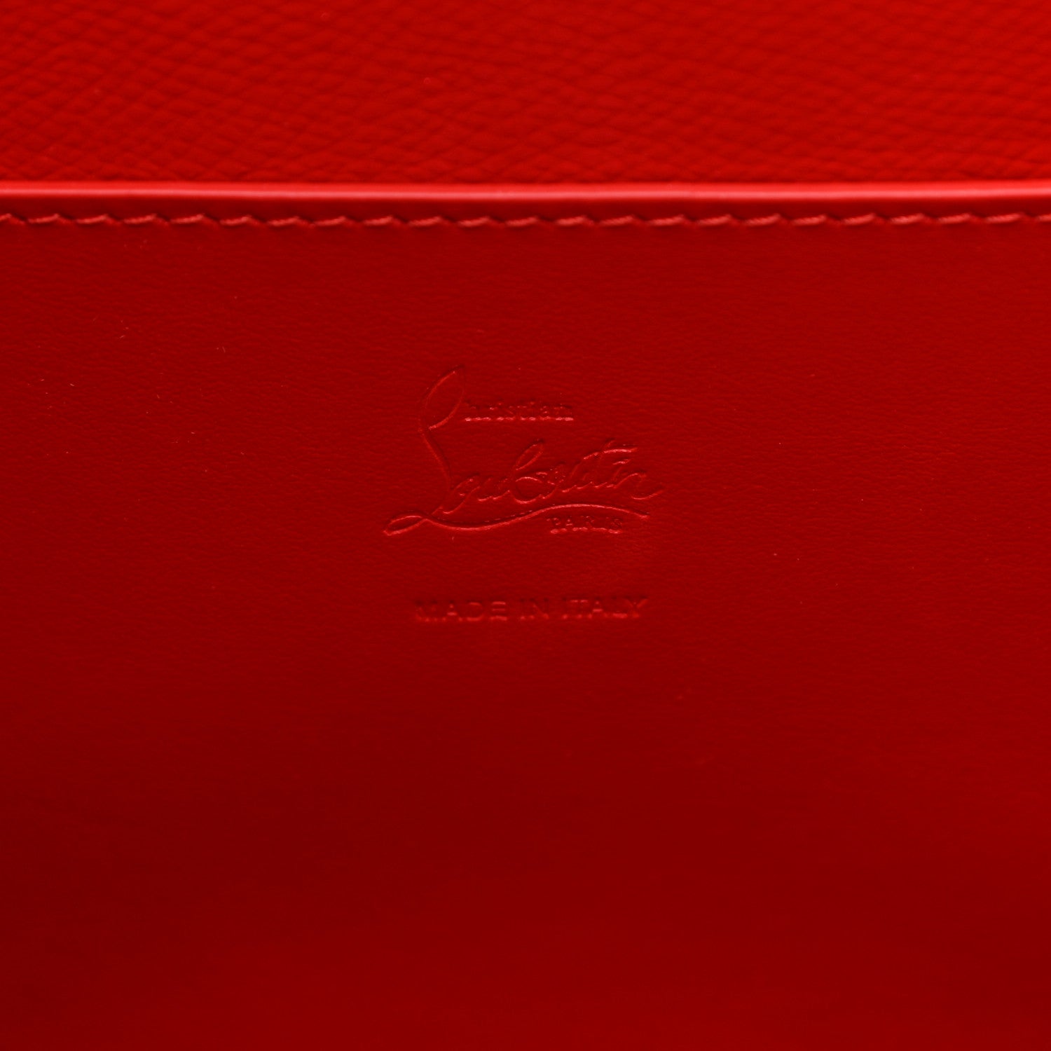 Christian Louboutin Crocodile Embossed Calfskin Spiked Small Cabarock Shopper Tote Red 6 of 10