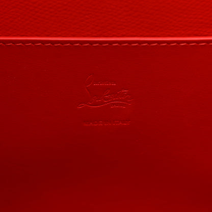 Christian Louboutin Crocodile Embossed Calfskin Spiked Small Cabarock Shopper Tote Red 6 of 10