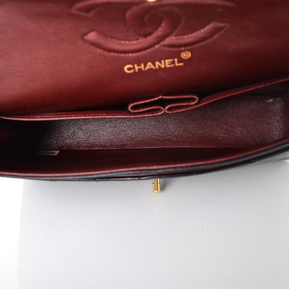 Chanel Lambskin Quilted Medium Double Flap Bag Black 6 of 10