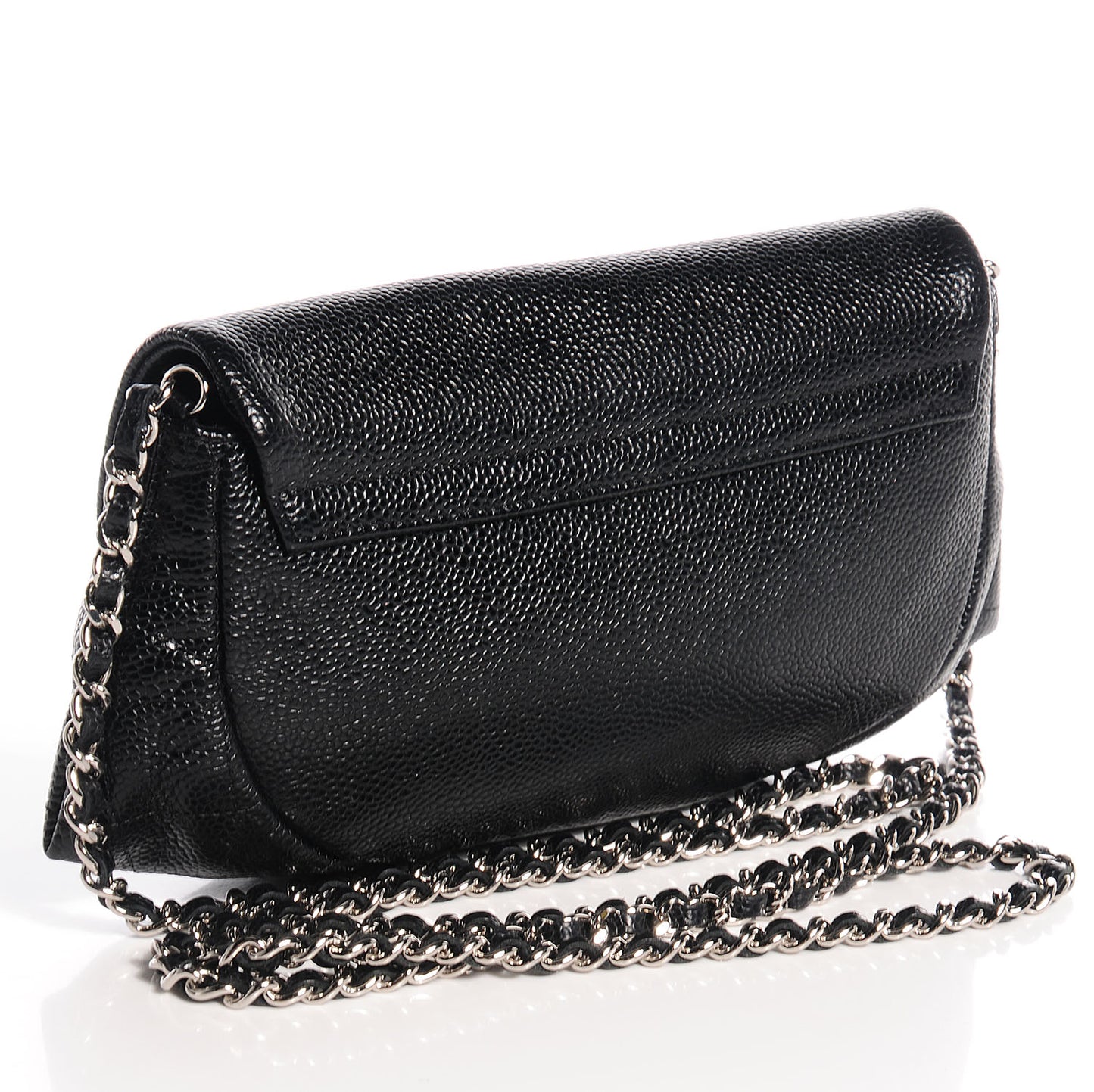 Caviar Half Moon Wallet On Chain WOC Black