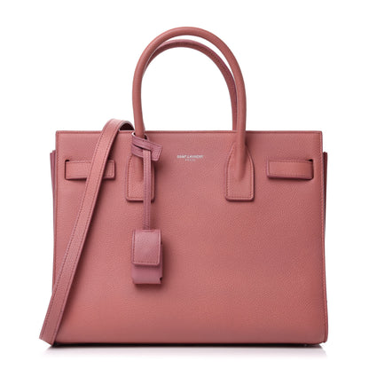 Saint Laurent Grained Calfskin Baby Sac De Jour Dark Rose 1 of 10