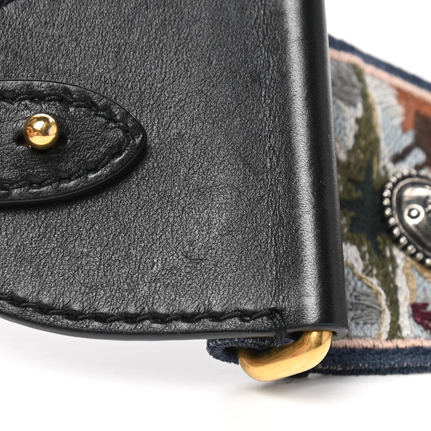 Christian Dior Canvas Embroidered Studded KaleiDiorscopic Shoulder Strap Multicolor 7 of 7