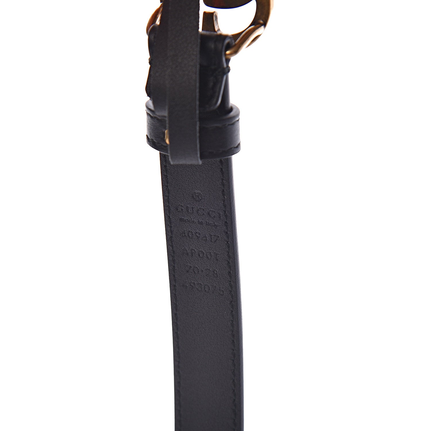 Gucci Calfskin Double G 20mm Belt 70 28 Black 4 of 7