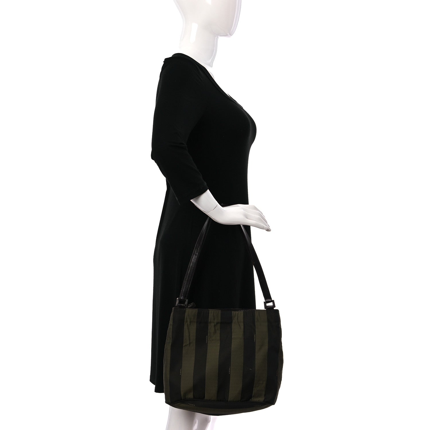 Fendi Pequin Tote Tobacco 2 of 10