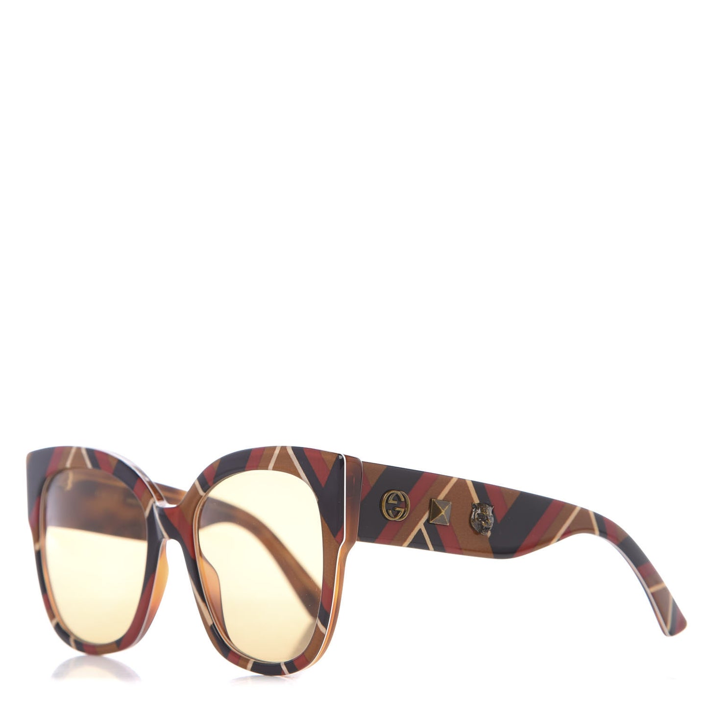 Acetate Square Frame Sunglasses GG0059S Multicolor