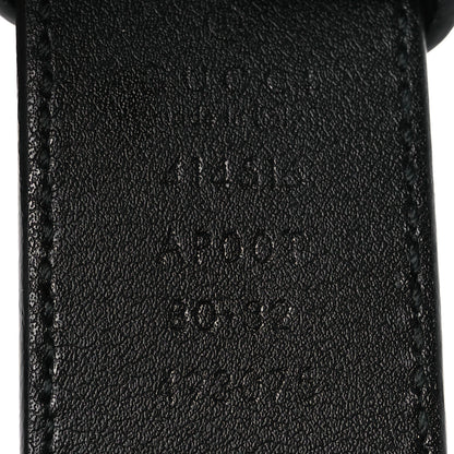 Gucci Moon Calfskin Double G 30mm Belt 80 32 Black 5 of 7