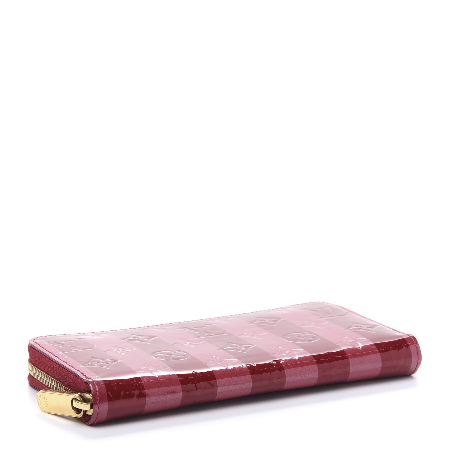 Louis Vuitton Vernis Rayures Zippy Wallet Pomme D'Amour 4 of 10