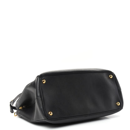 Prada Saffiano Medium Galleria Double Zip Tote Black 4 of 10