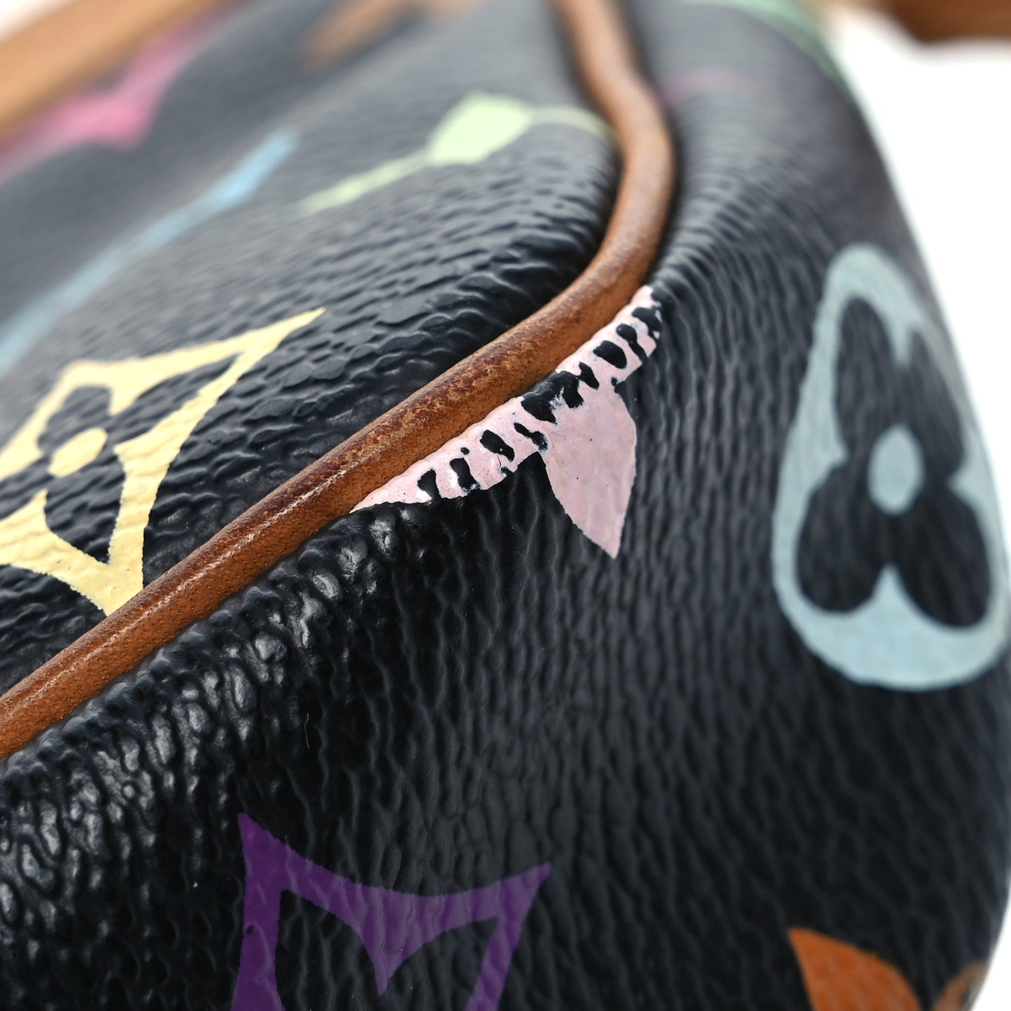 Monogram Multicolor Pochette Accessories Black
