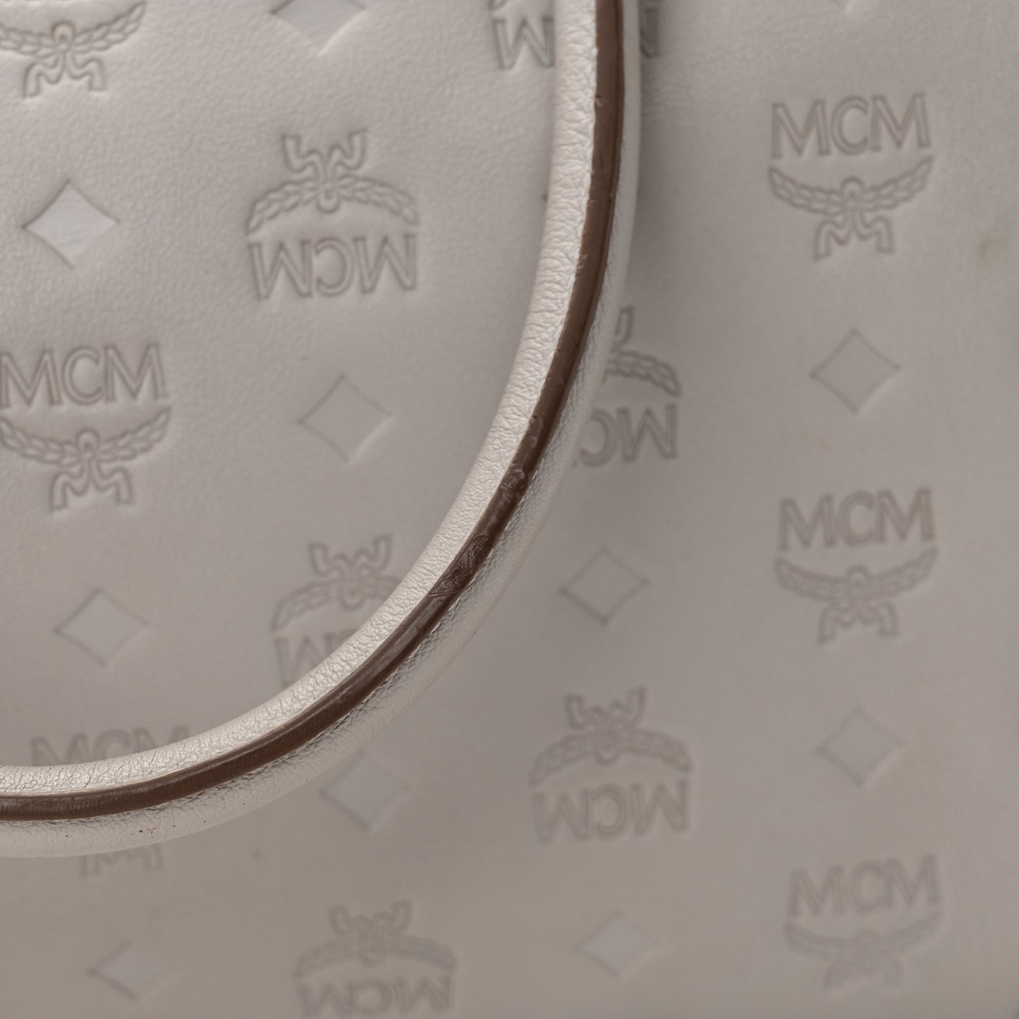 Calfskin Ottomar Monogram Essential Boston Bag Dove
