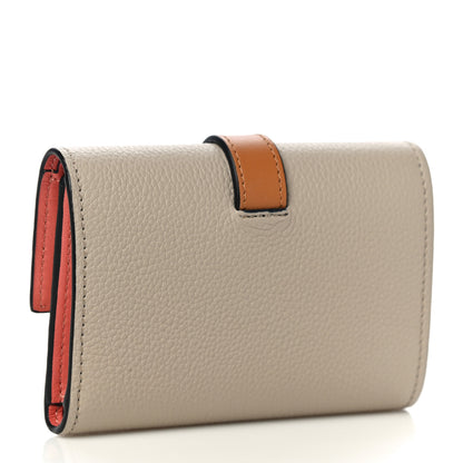 Loewe Grained Calfskin Compact Zip Wallet Light Oat 3 of 9