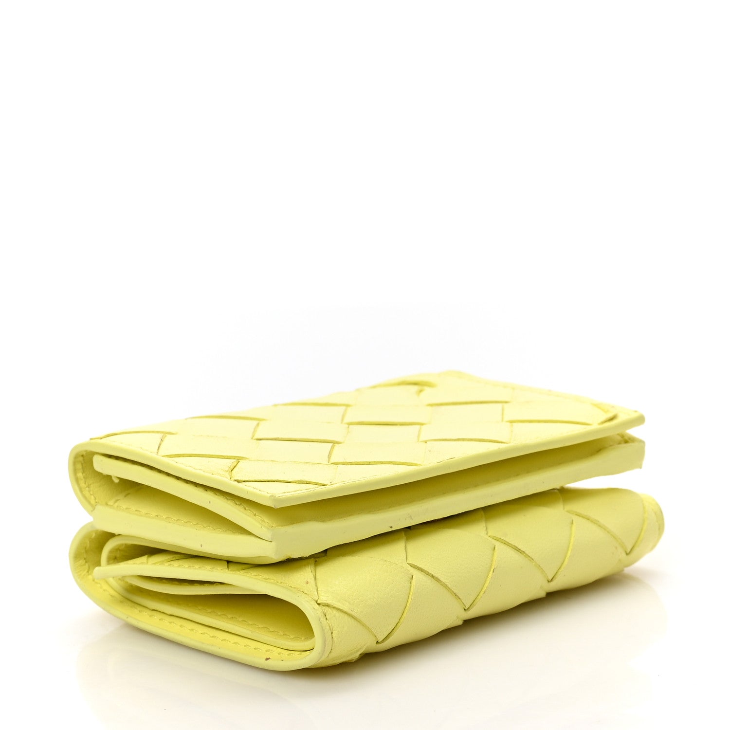 Bottega Veneta Nappa Intrecciato Trifold Wallet Kiwi 4 of 6