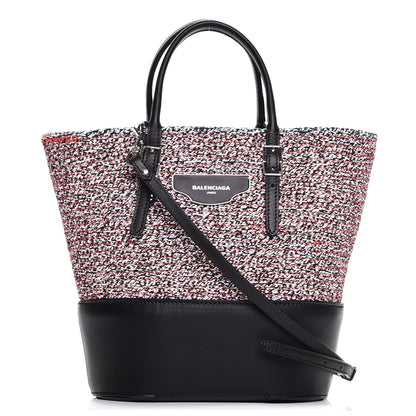 Balenciaga Veau Woven Shopper Tote Red 1 of 11