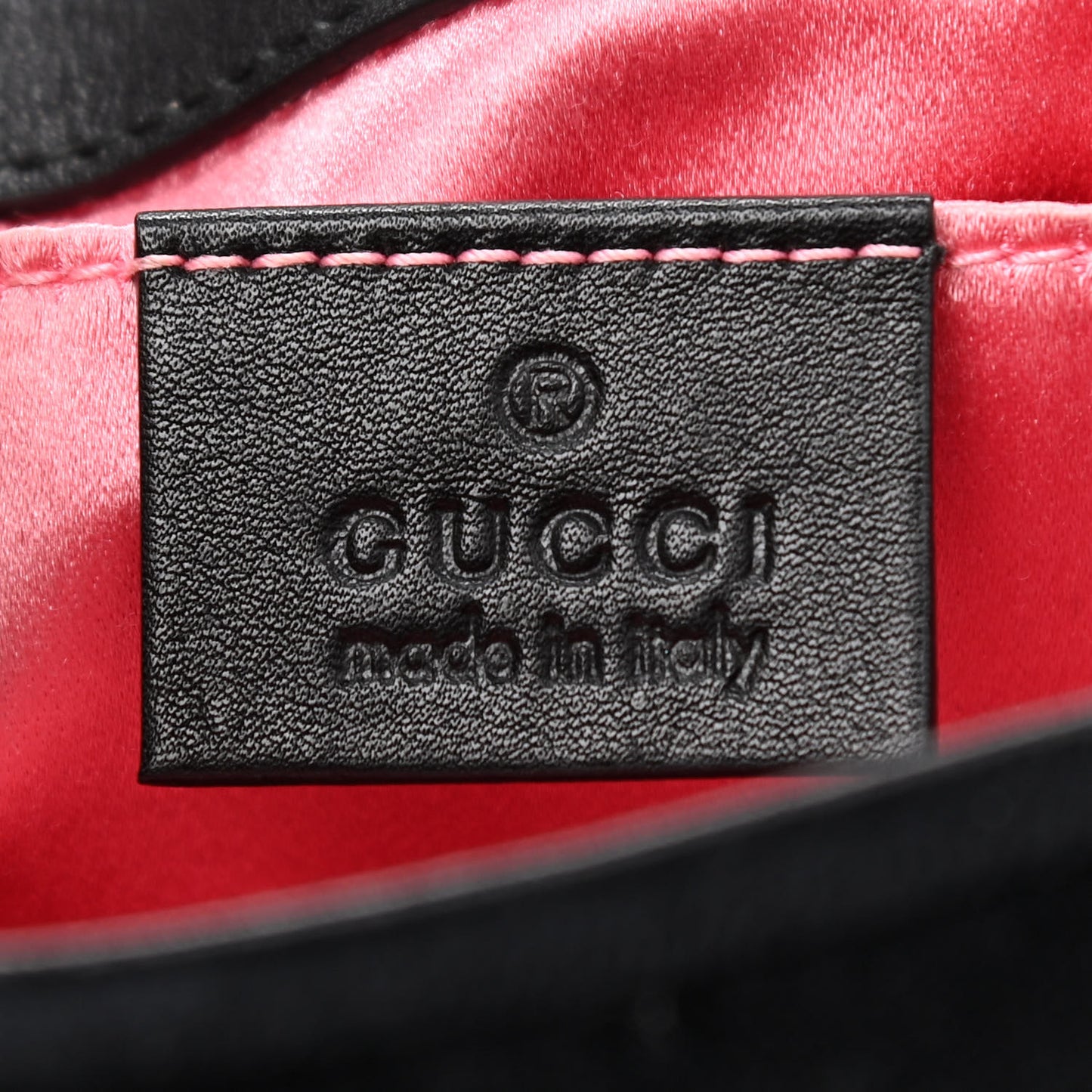 Velvet Matelasse Mini GG Marmont Shoulder Bag Black