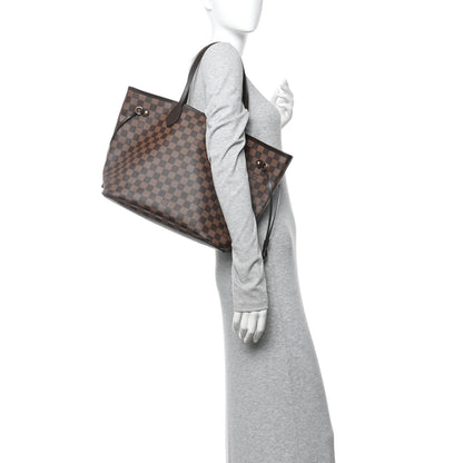 Louis Vuitton Damier Ebene Neo Neverfull MM Rose Ballerine 2 of 10