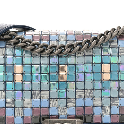 Chanel Lambskin Tile Medium Mosaic Boy Flap Navy Multicolor 8 of 11
