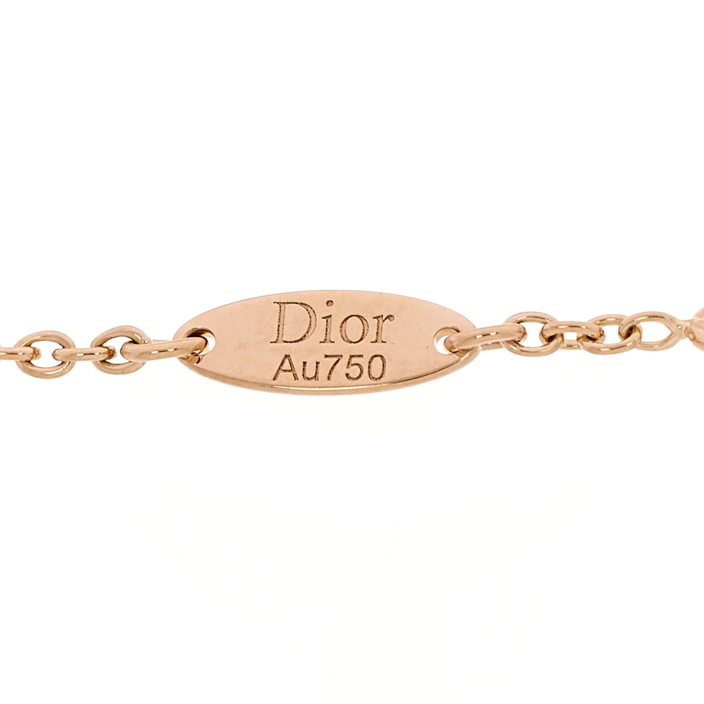 18K Rose Gold Diamond Pink Opal Rose Des Vents 5 Charm Bracelet
