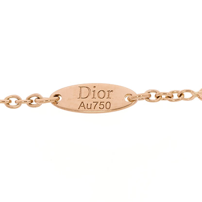 Christian Dior 18K Rose Gold Diamond Pink Opal Rose Des Vents 5 Charm Bracelet 5 of 6