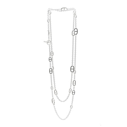 Hermes Sterling Silver Farandole Necklace 160 3 of 5