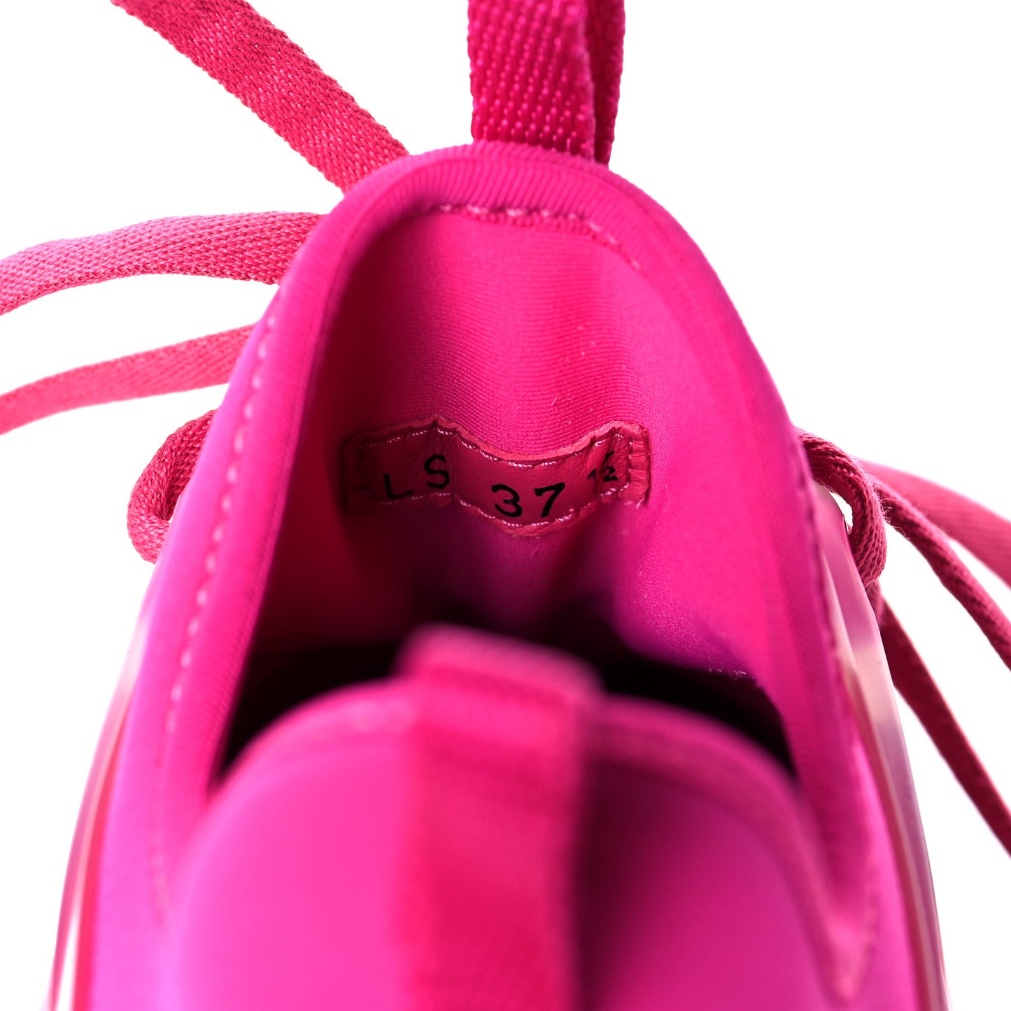 Neoprene Rubber Womens D-Connect Sneakers 37.5 Fuchsia