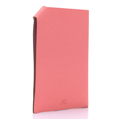 Hermes Epsom Tarmac Dot PM Passport Holder Rose Azalee 3 of 8