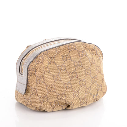 Gucci Monogram Medium Bamboo Cosmetic Case Silver 3 of 6