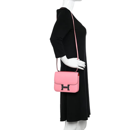 Hermes Chevre Mysore Verso Constance 18 Rose Confetti Sanguine 2 of 11