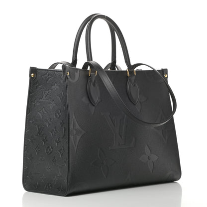 Louis Vuitton Empreinte Monogram Giant Onthego MM Black 3 of 10