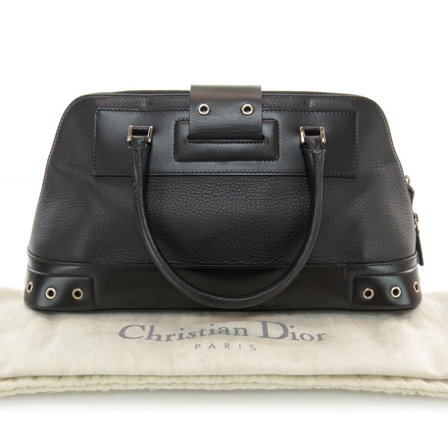 Leather Street Chic Handbag Black