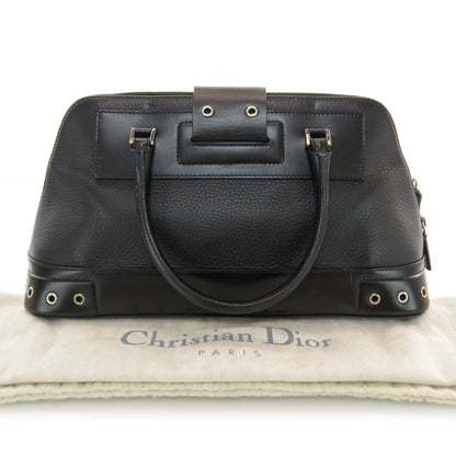 Christian Dior Leather Street Chic Handbag Black 3 of 7